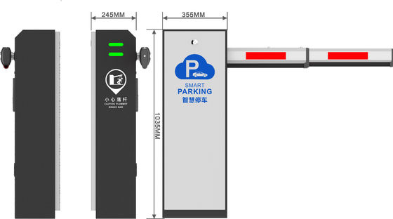 comprare barriera elettronica dell'asta del parcheggio dell'automobile del portone della barriera della strada di 220V 110V con il braccio LPR del LED online manufacture