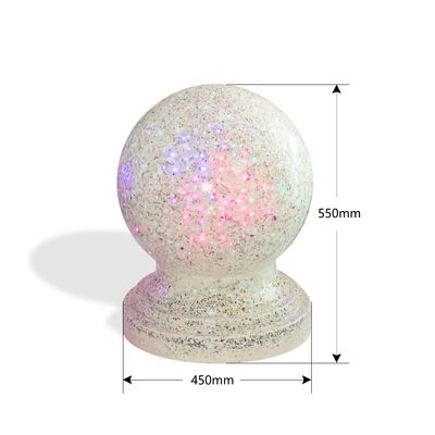 comprare Lo stampo della palla di Dura Art Stone Bollards Shinning Stone del granito del LED accende le nostre vite online manufacture
