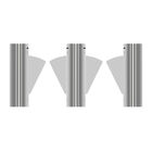 Portoni elettronici del cancello girevole della falda 304 sistemi a basso rumore dell'entrata del cancello girevole di acciaio inossidabile