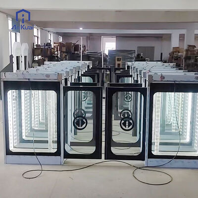 comprare Porta di banchina in vetro ceramico temperato con rivestimento serigrafato e verniciato, porta di sicurezza per stazione ferroviaria, barriera automatica online manufacture