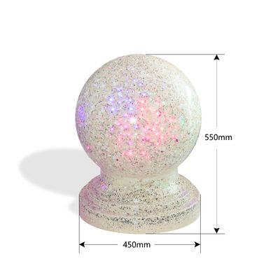 Lo stampo della palla di Dura Art Stone Bollards Shinning Stone del granito del LED accende le nostre vite