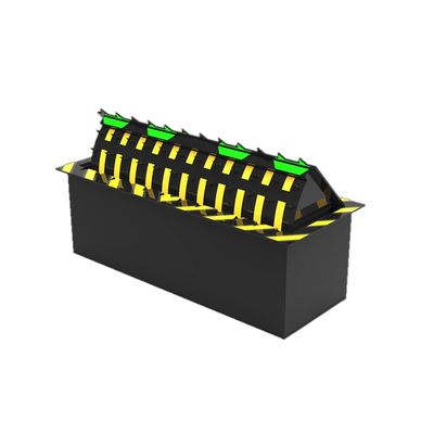 Bloccante stradale idraulico giallo con controllo manuale Sì Pedale e luce LED Modulo di lavoro multi-RGB