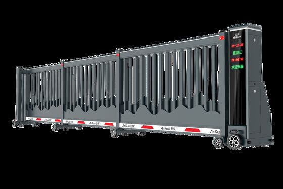 Apertore di cancello scorrevole automatico industriale Leggio di alluminio Motore a corrente continua impermeabile all'aria aperta