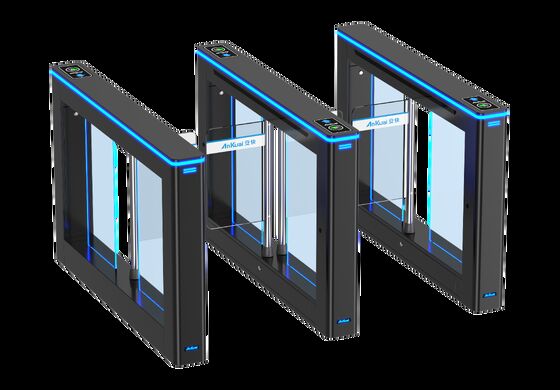 High-Speed Optical Turnstile Gate - Slim Design Access Control With Face Recognition/QR Code For Office/Metro