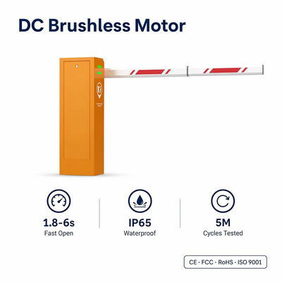 Sistema automatico di barriera di parcheggio a braccio RFID con motore brushless da 24V per il controllo degli accessi nei parcheggi sotterranei